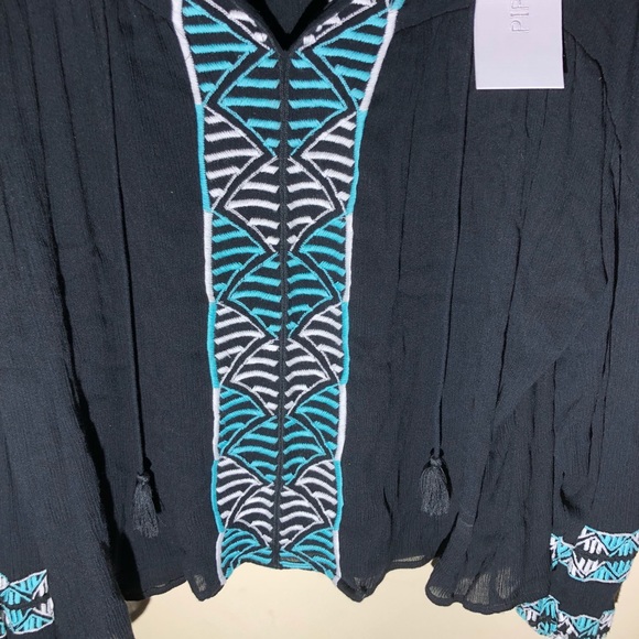 NWT Piper by Townsen boho blouse size medium - Picture 3 of 6